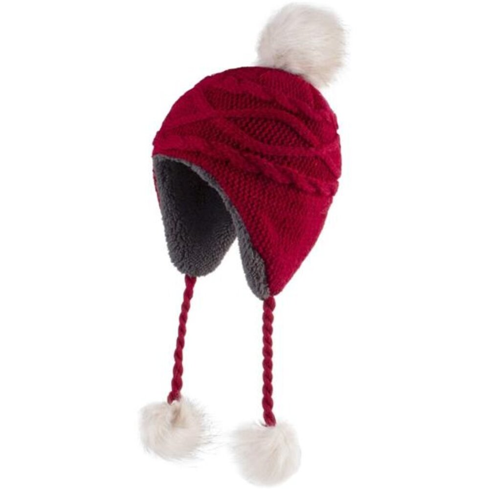 Kids Sherpa Earflap Hat Winter Hat Beanie Fuzzy Peruvian Hat